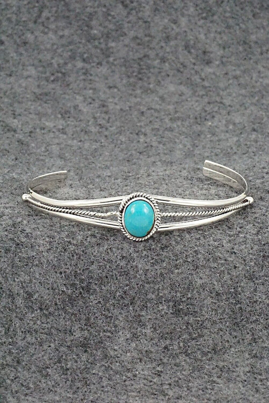 Turquoise and Sterling Silver Bracelet - Alice Rose Saunders