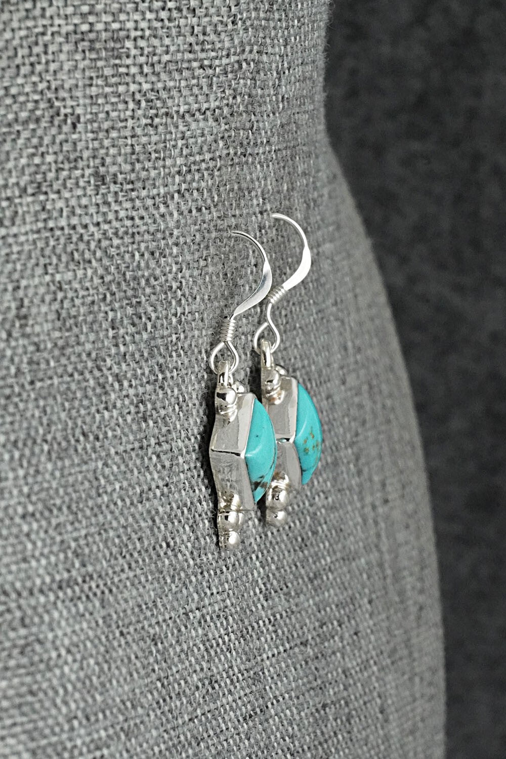 Turquoise & Sterling Silver Earrings - Sharon McCarthy