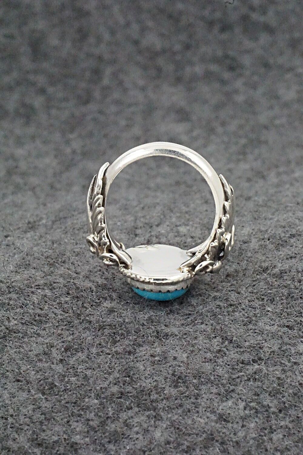 Turquoise & Sterling Silver Ring - Jeannette Saunders - Size 6.25
