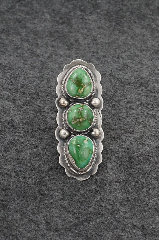 Turquoise & Sterling Silver Ring - Kathleen Livingston - Size 8.5