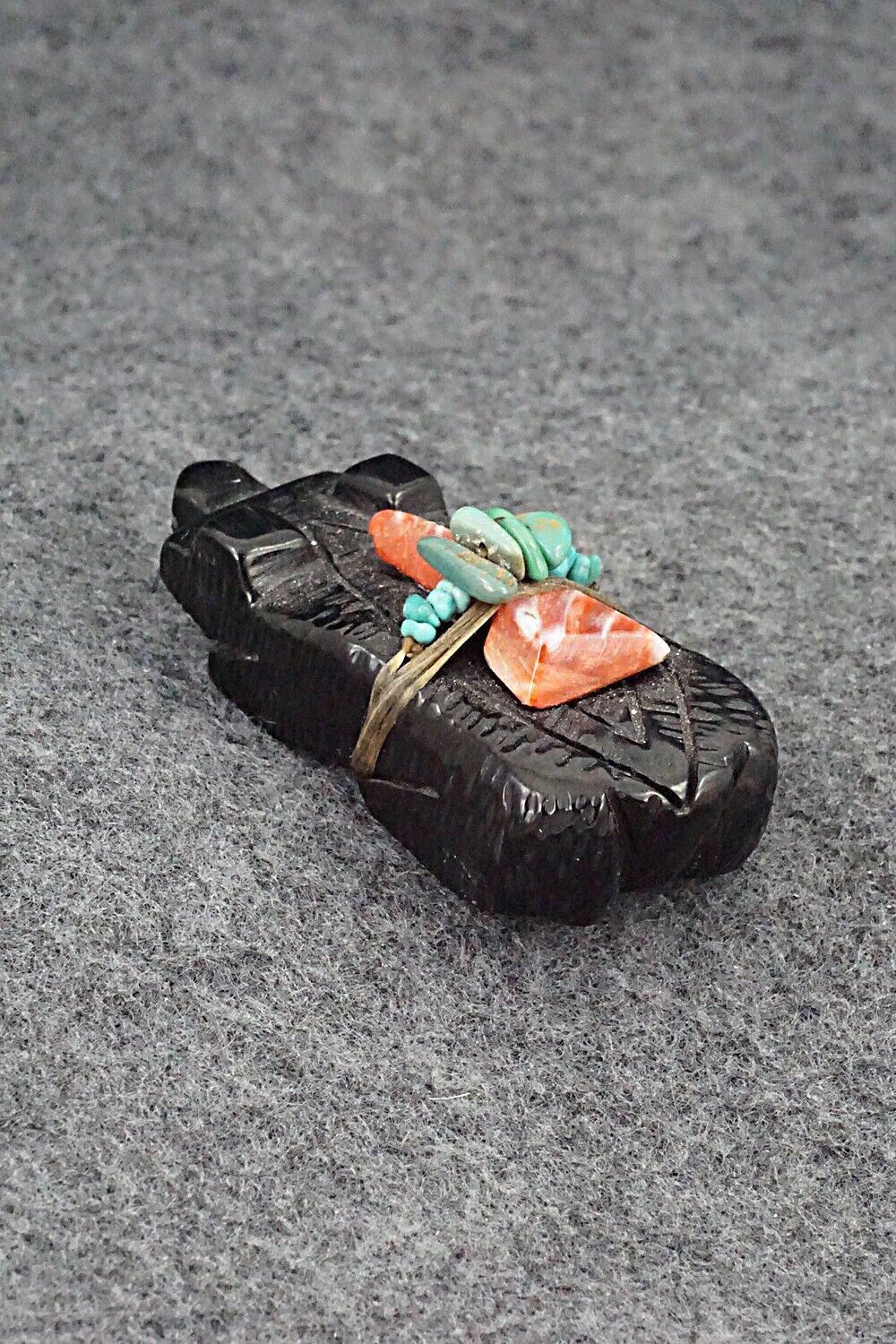 Badger Zuni Fetish Carving - Danny Lonjose