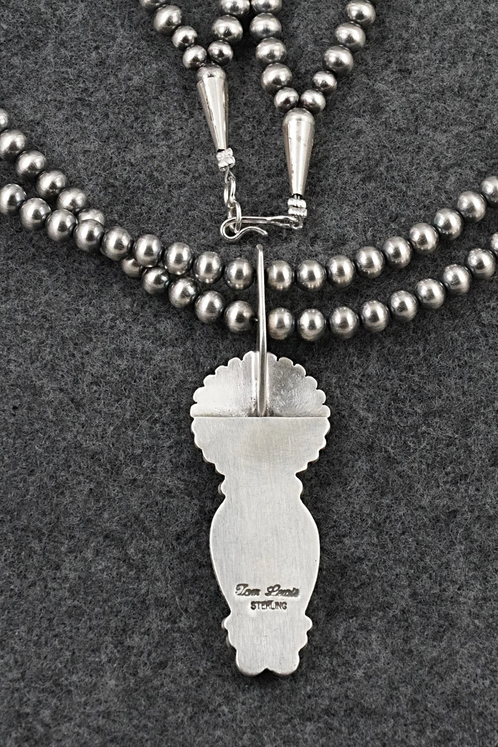 Turquoise & Sterling Silver Necklace - Tom Lewis