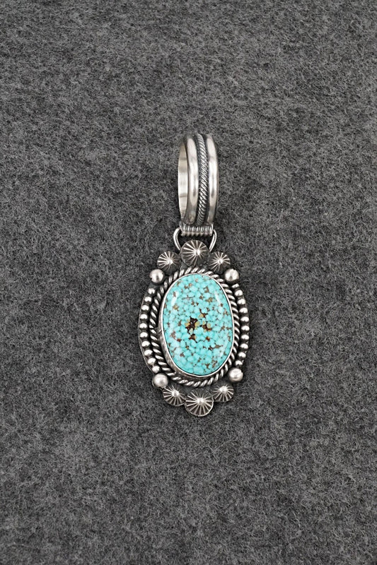 Turquoise & Sterling Silver Pendant - Michael Calladitto