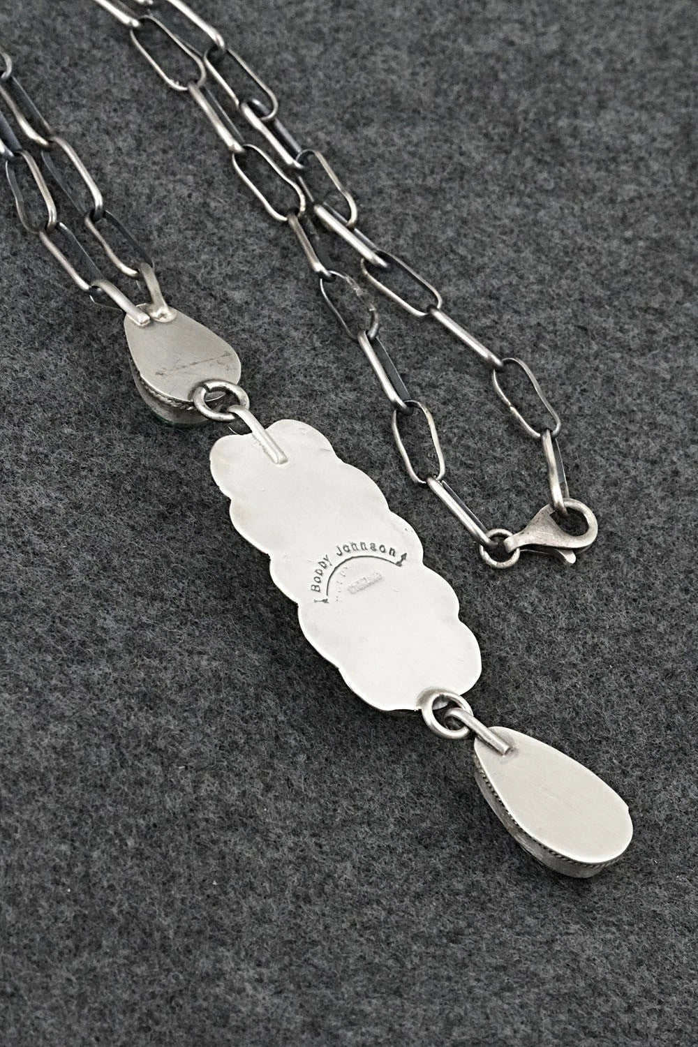 Turquoise & Sterling Silver Necklace - Bobby Johnson
