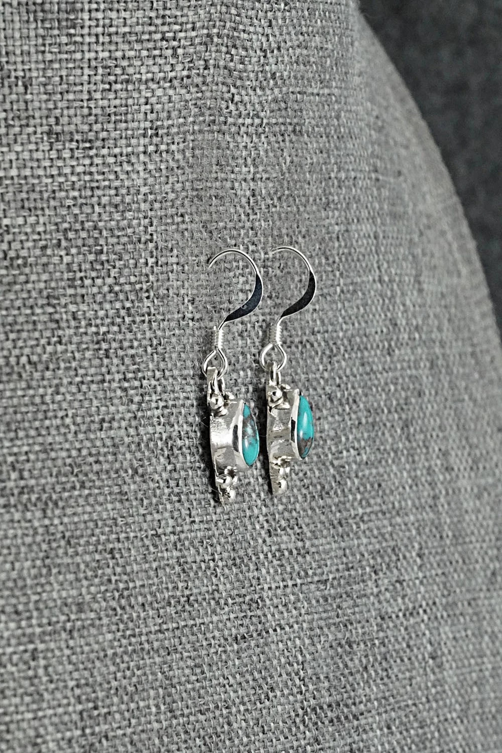 Turquoise and Sterling Silver Earrings - Sharon McCarthy