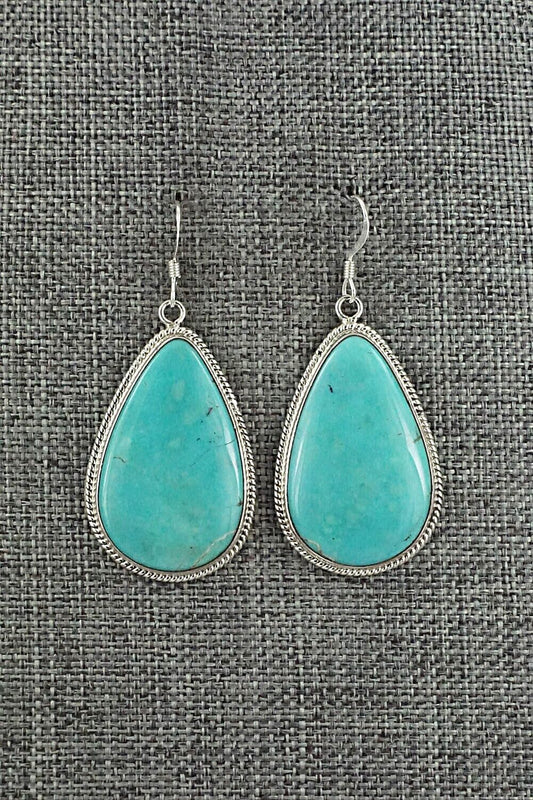 Turquoise & Sterling Silver Earrings - Sharon McCarthy