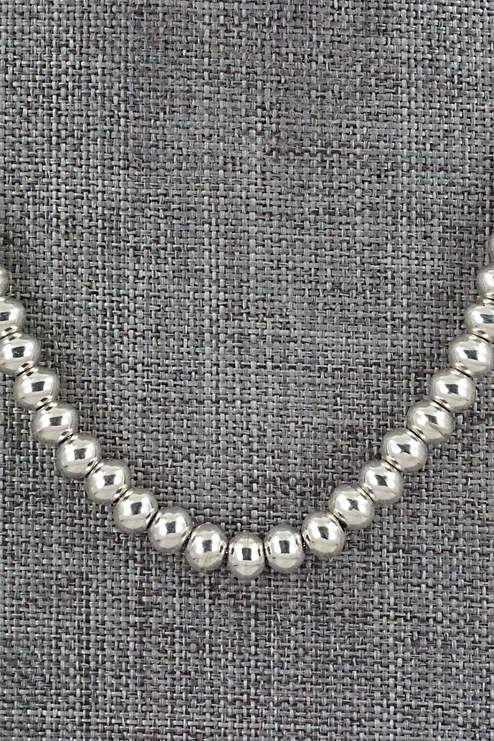 Sterling Silver Navajo Pearl Necklace - Dorinda Mariano