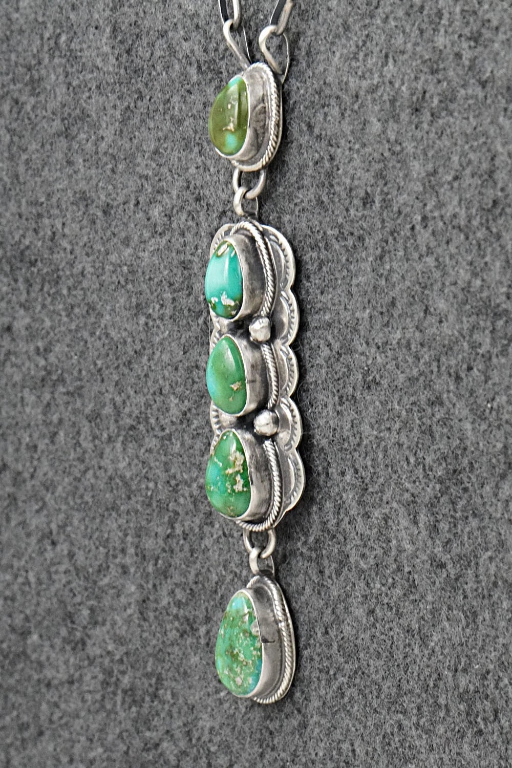 Turquoise & Sterling Silver Necklace - Bobby Johnson