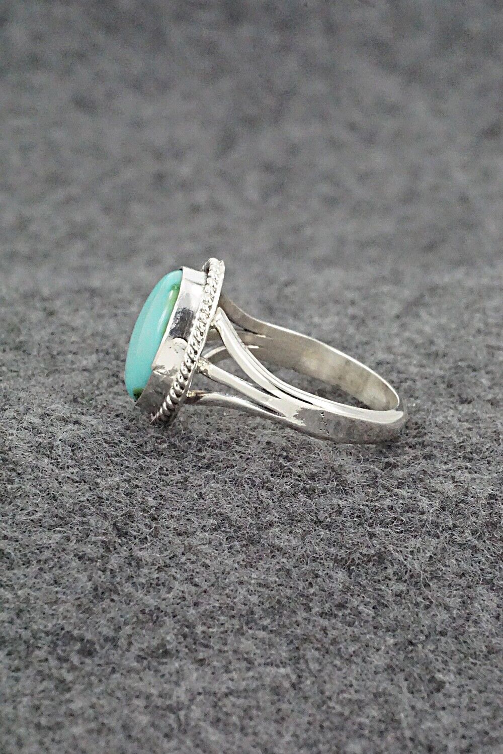 Turquoise & Sterling Silver Ring - Alice Rose Saunders - Size 9