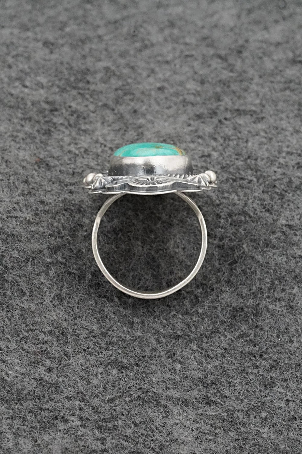 Turquoise & Sterling Silver Ring - Randy Boyd - Size 7.5