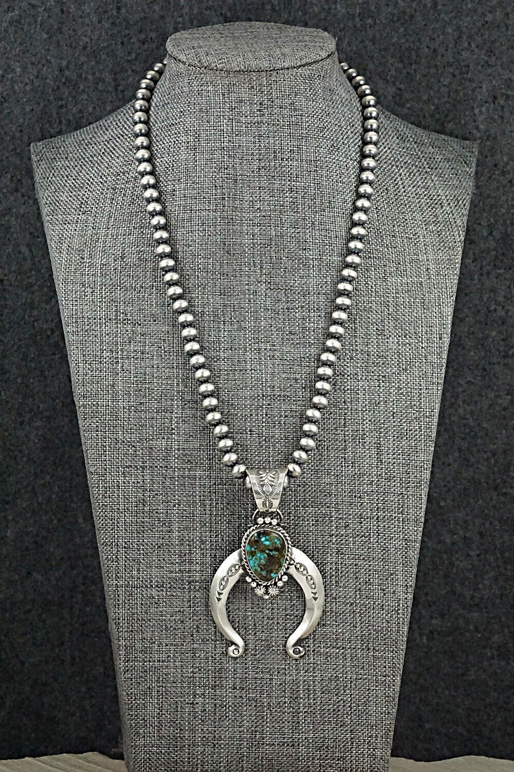 Turquoise & Sterling Silver Necklace - Samuel Yellowhair
