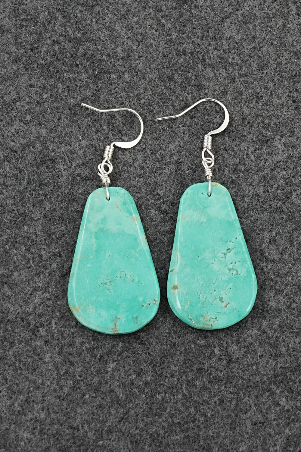 Turquoise & Sterling Silver Earrings - Lupe Lovato