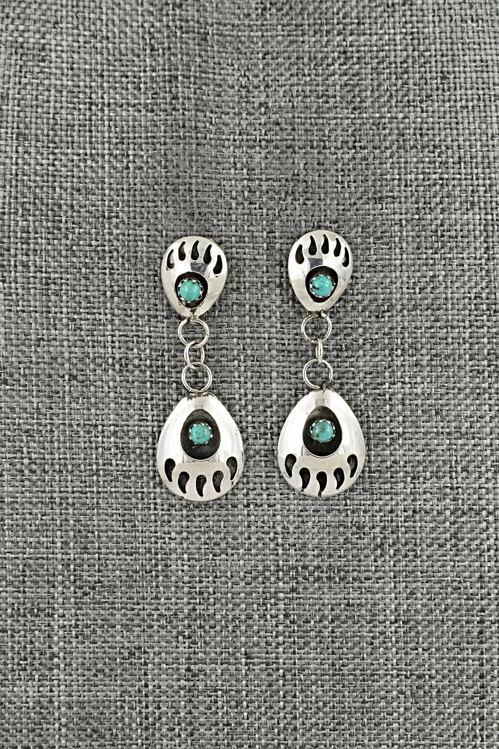 Turquoise & Sterling Silver Earrings - Sandra Parker