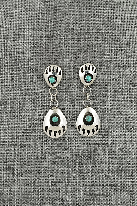 Turquoise & Sterling Silver Earrings - Sandra Parker