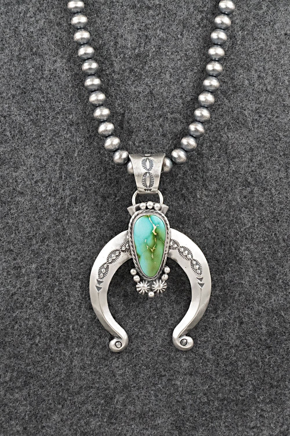 Turquoise & Sterling Silver Necklace - Samuel Yellowhair