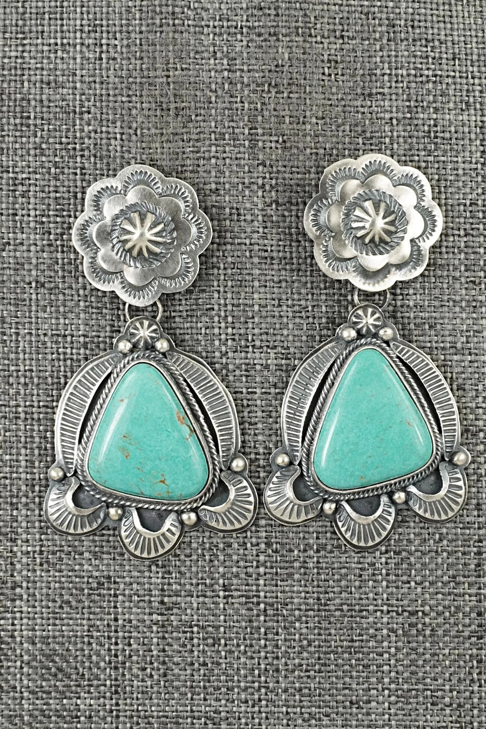 Turquoise & Sterling Silver Earrings - Randy Boyd