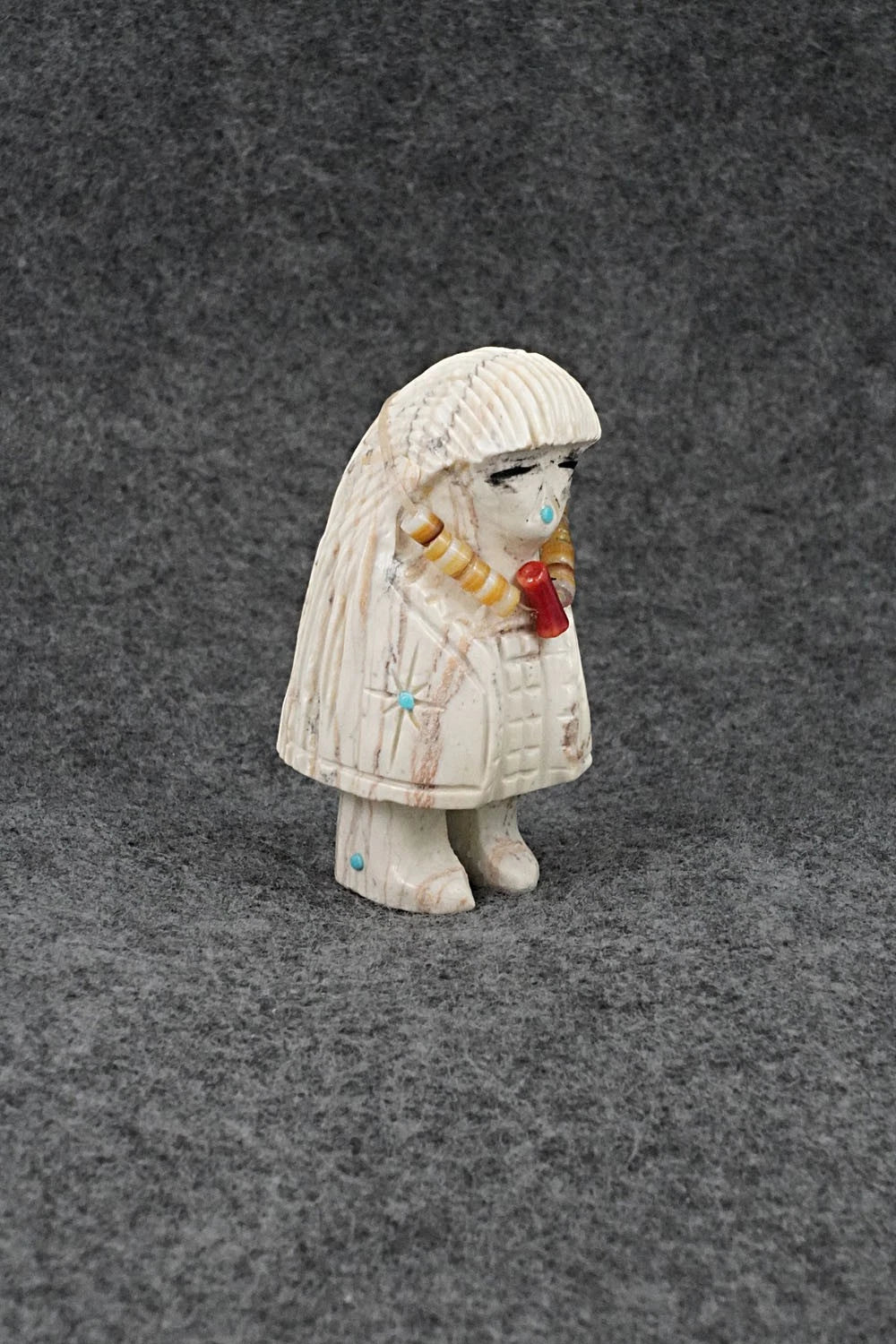Corn Maiden Zuni Fetish Carving - Farlan & Paulette Quam