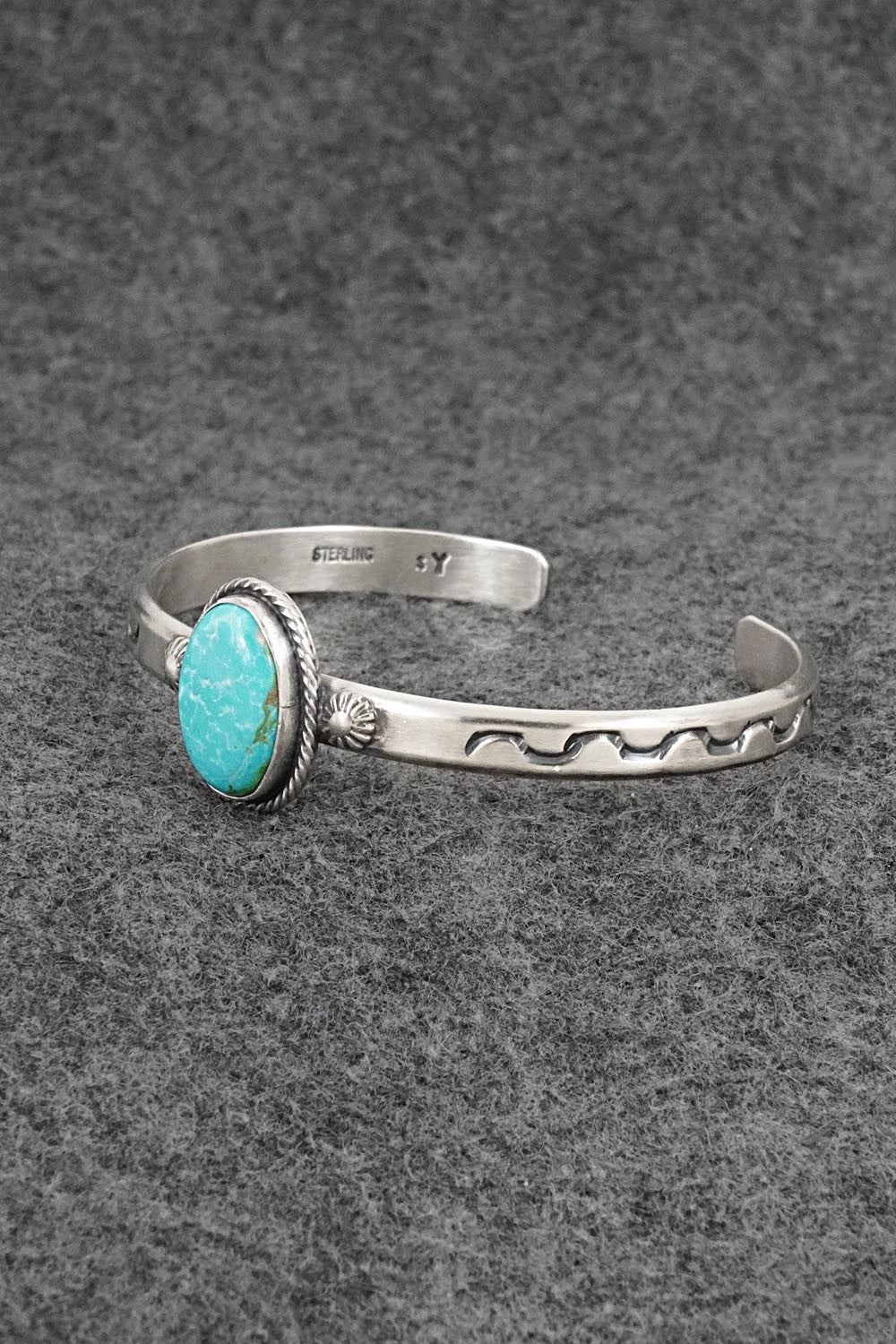 Turquoise & Sterling Silver Bracelet - Samuel Yellowhair