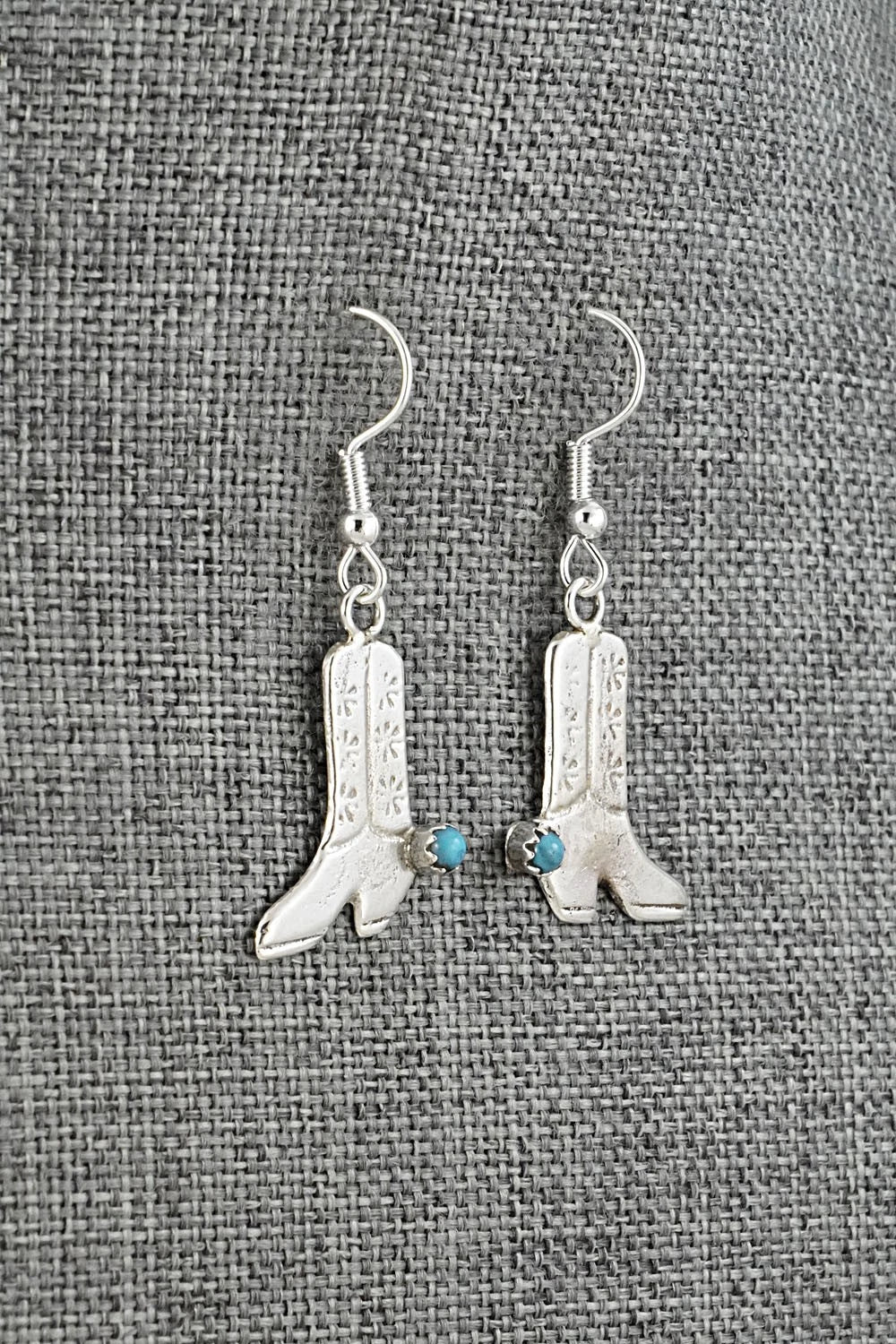 Turquoise & Sterling Silver Earrings - Lorraine Chee