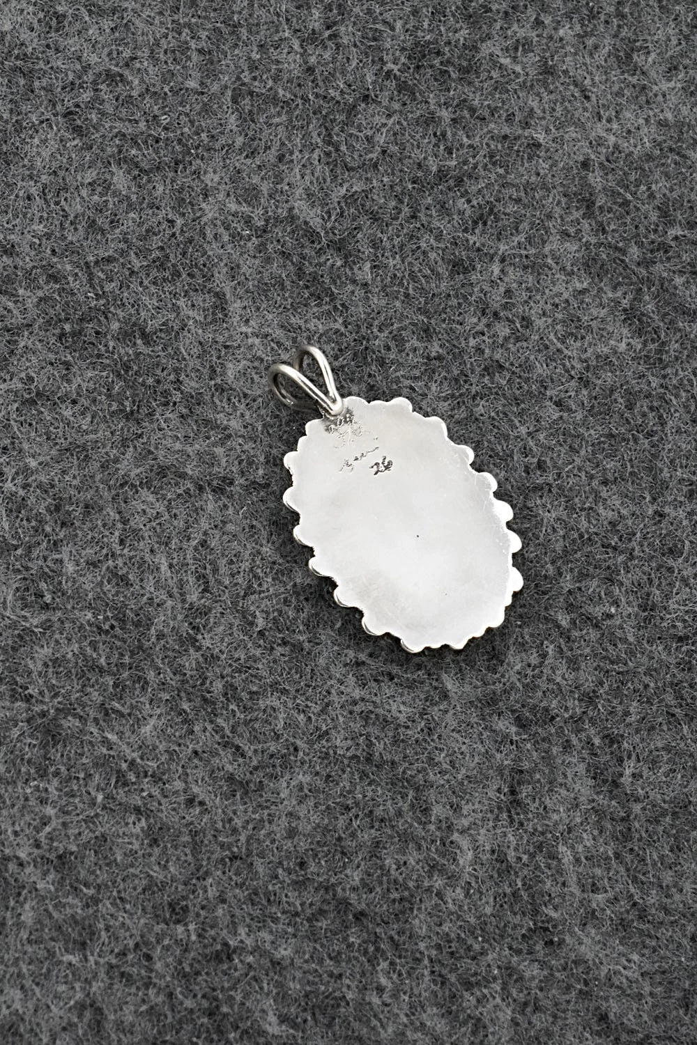 Turquoise & Sterling Silver Pendant - Fritzon Owaleon