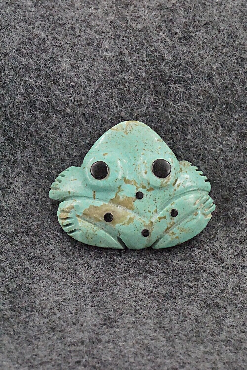 Frog Zuni Fetish Carving - Reynold Lunasee