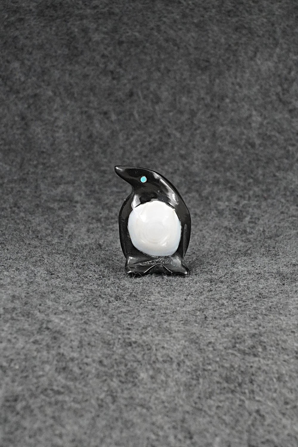 Penguin Zuni Fetish Carving - Calvert Bowannie