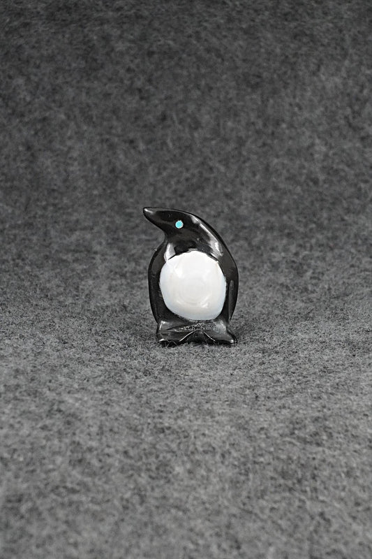 Penguin Zuni Fetish Carving - Calvert Bowannie