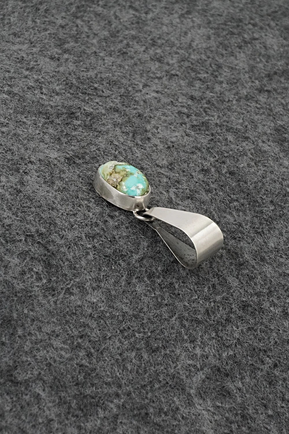 Turquoise & Sterling Silver Pendant - Rosemary Saunders