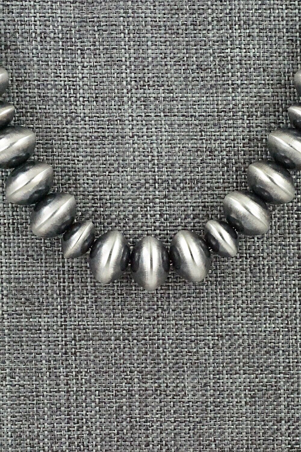 Sterling Silver Navajo Pearl Necklace 24" - Presley Haley