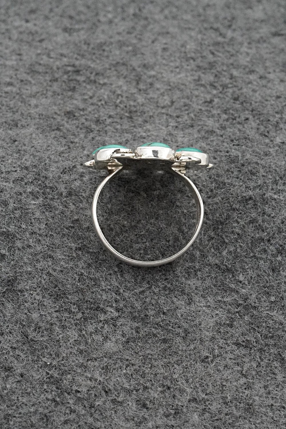 Turquoise & Sterling Silver Ring - Priscilla Reeder - Size 9.5
