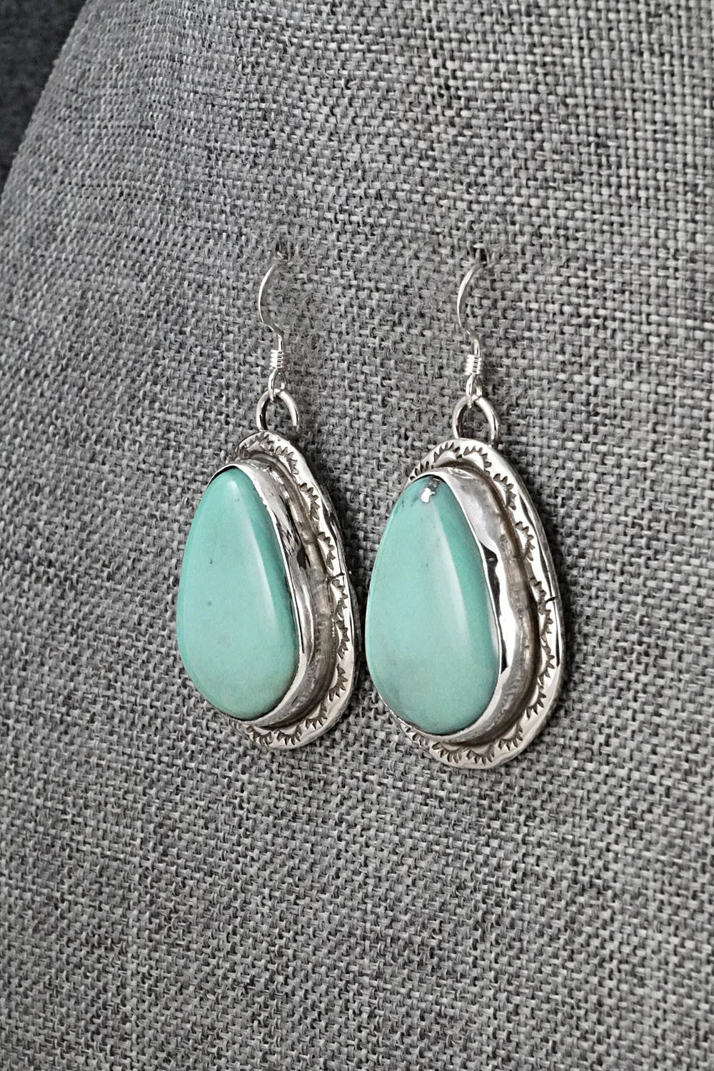 Turquoise & Sterling Silver Earrings - Danny Henio