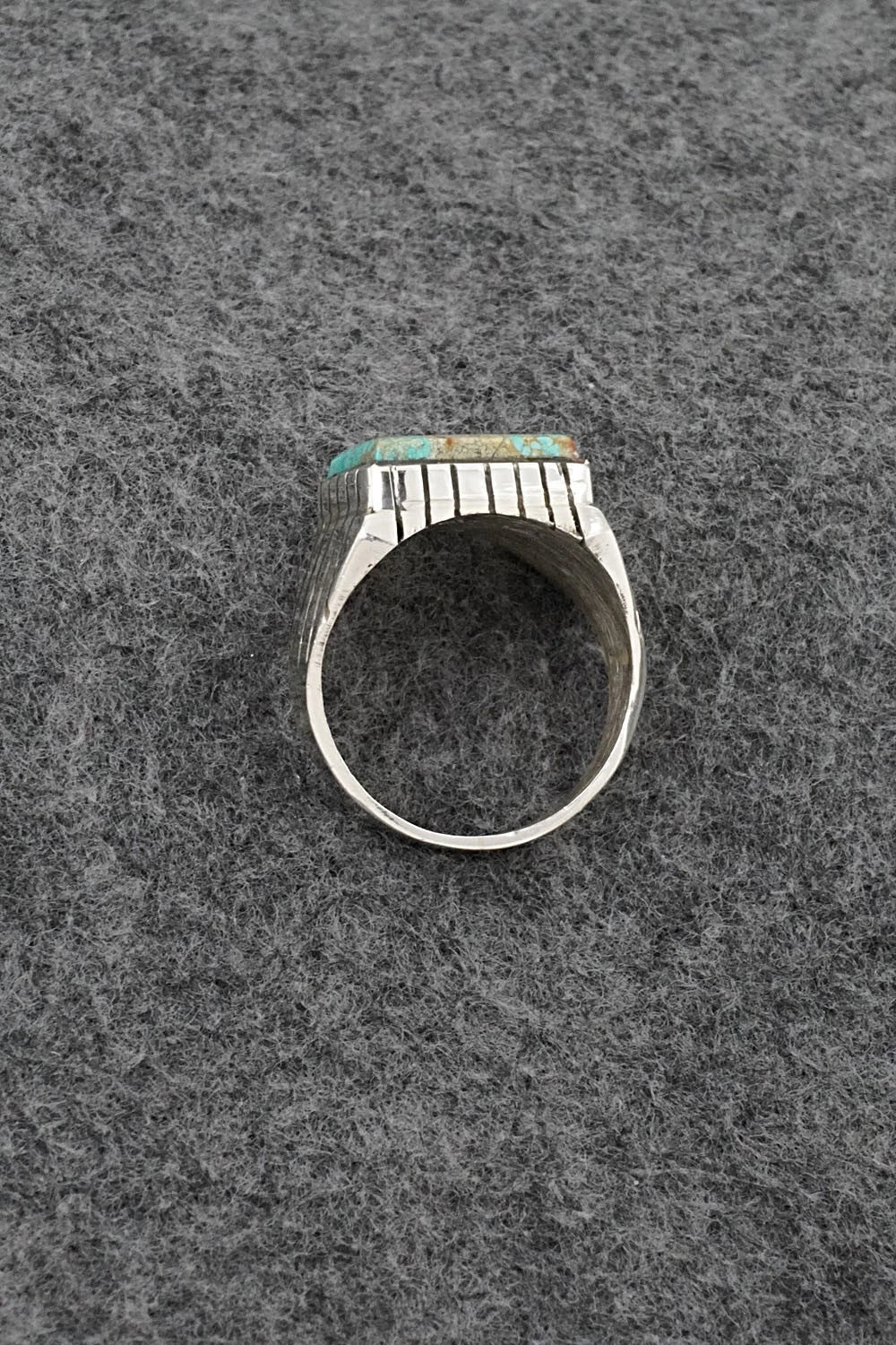 Turquoise & Sterling Silver Ring - Trevor Jack - Size 9.5