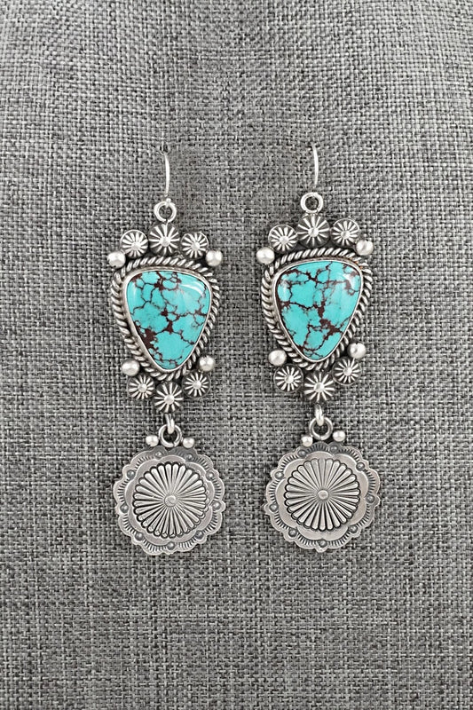 Turquoise & Sterling Silver Earrings - Michael Calladitto