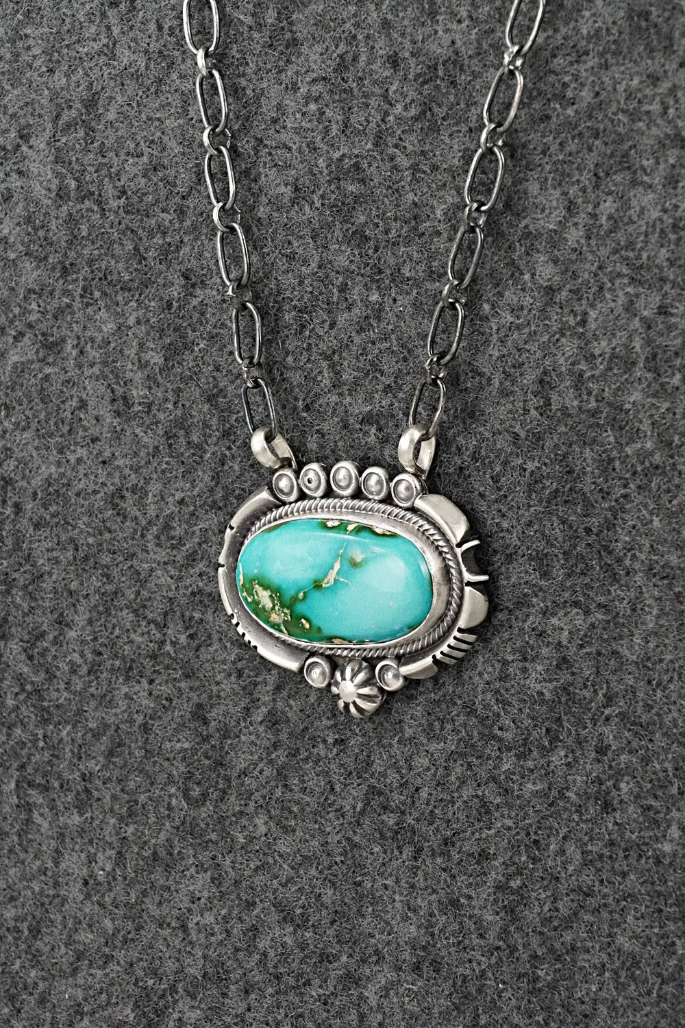 Turquoise & Sterling Silver Necklace - Daniel Benally
