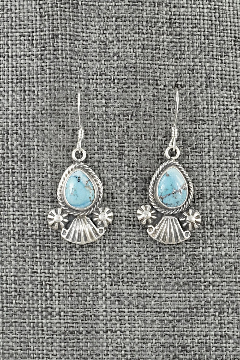 Turquoise & Sterling Silver Earrings - Verley Betone