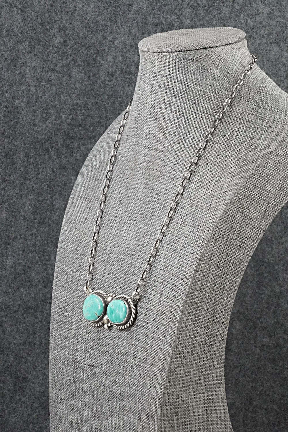Turquoise & Sterling Silver Necklace - Antwone Brown