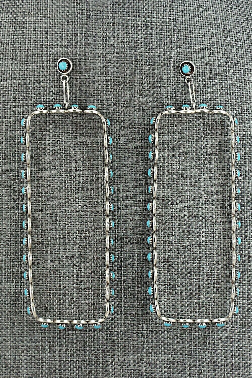 Turquoise & Sterling Silver Earrings - Iva Booqua