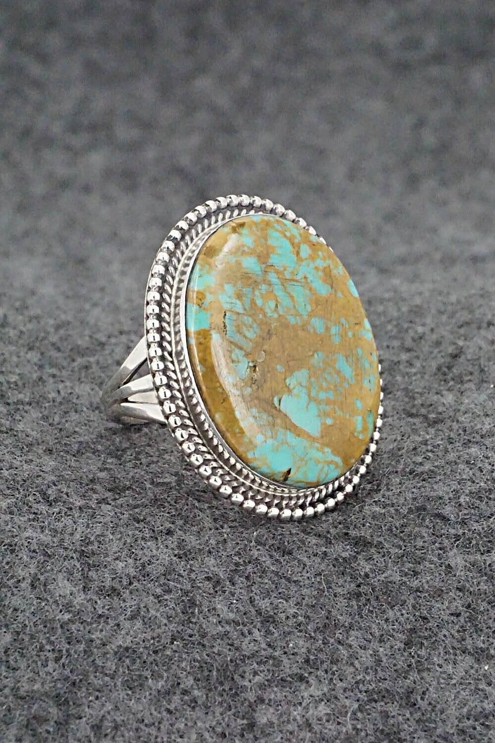 Turquoise & Sterling Silver Ring - Kiriza Tom - Size 7