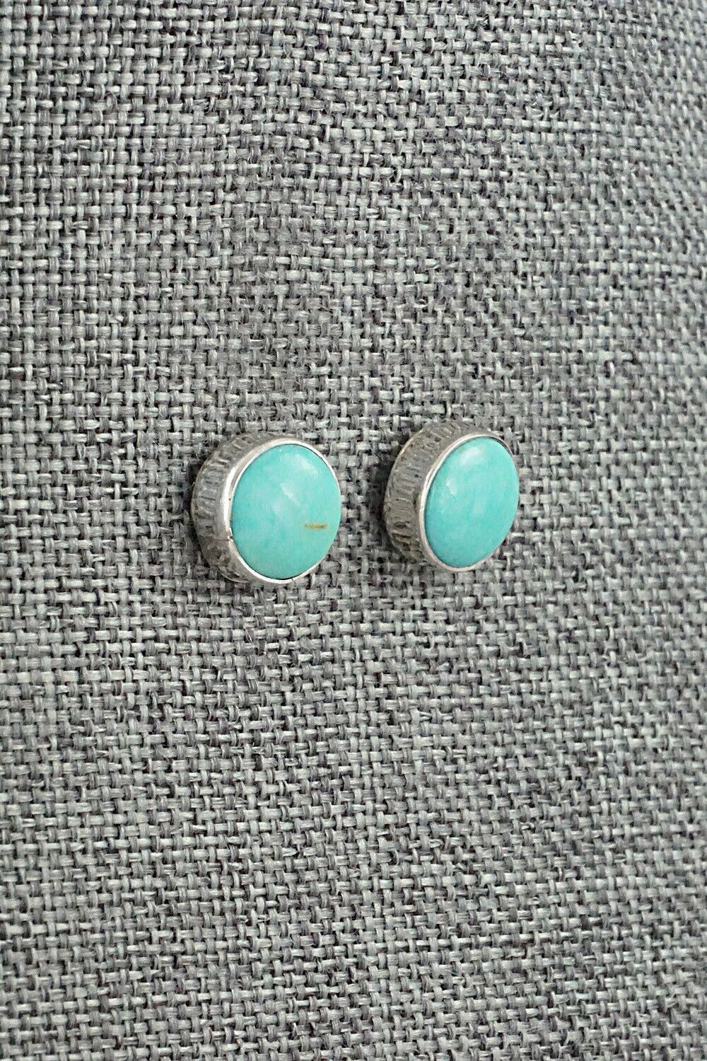 Turquoise & Sterling Silver Earrings - Marco Begaye