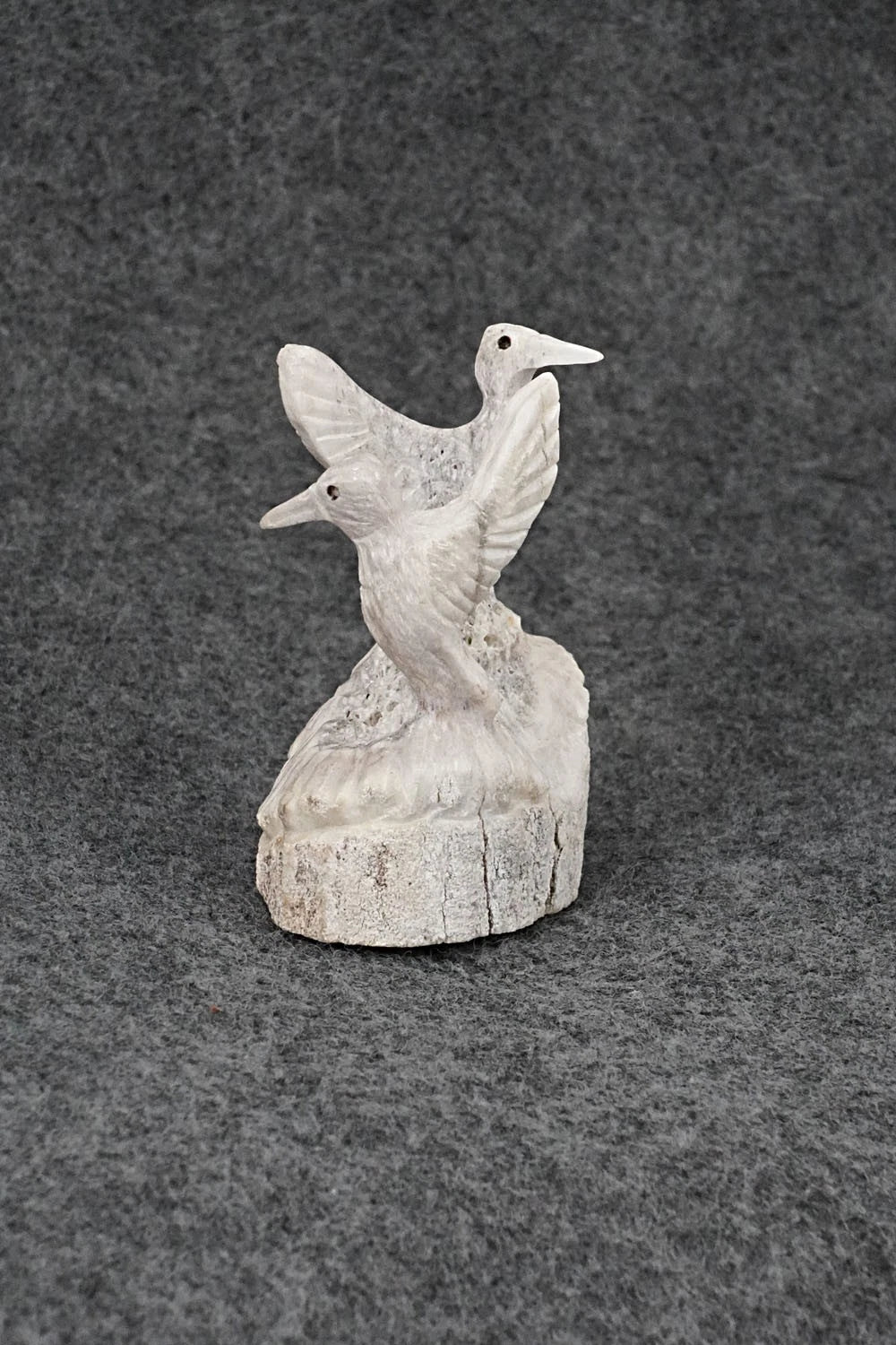 Hummingbirds Zuni Fetish Carving - Chris Peina