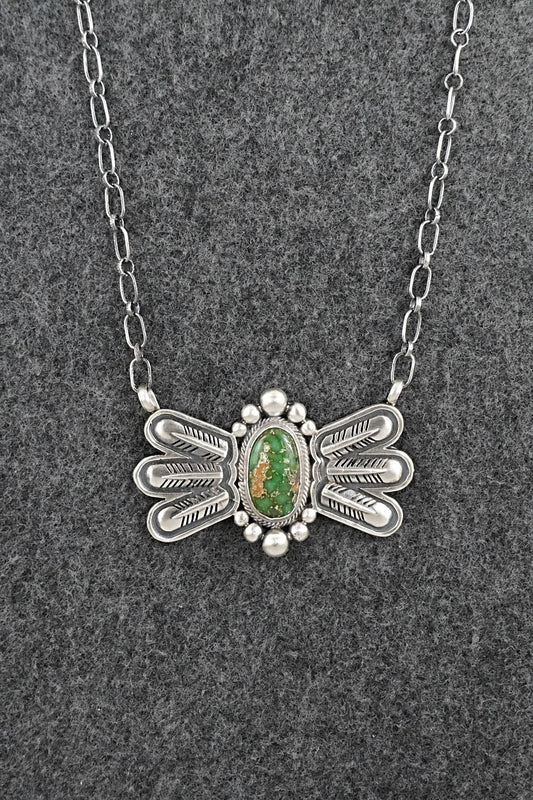 Turquoise & Sterling Silver Necklace - Verley Betone