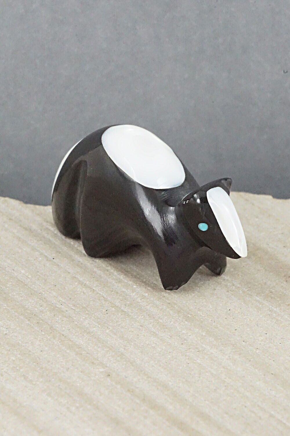 Skunk Zuni Fetish Carving - Calvert Bowannie