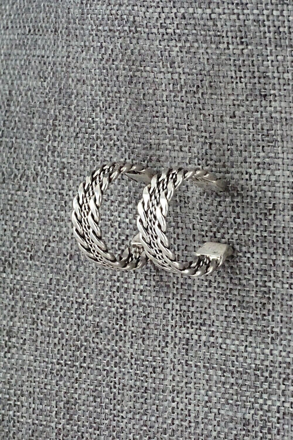 Sterling Silver Hoop Earrings - Elaine Tahe