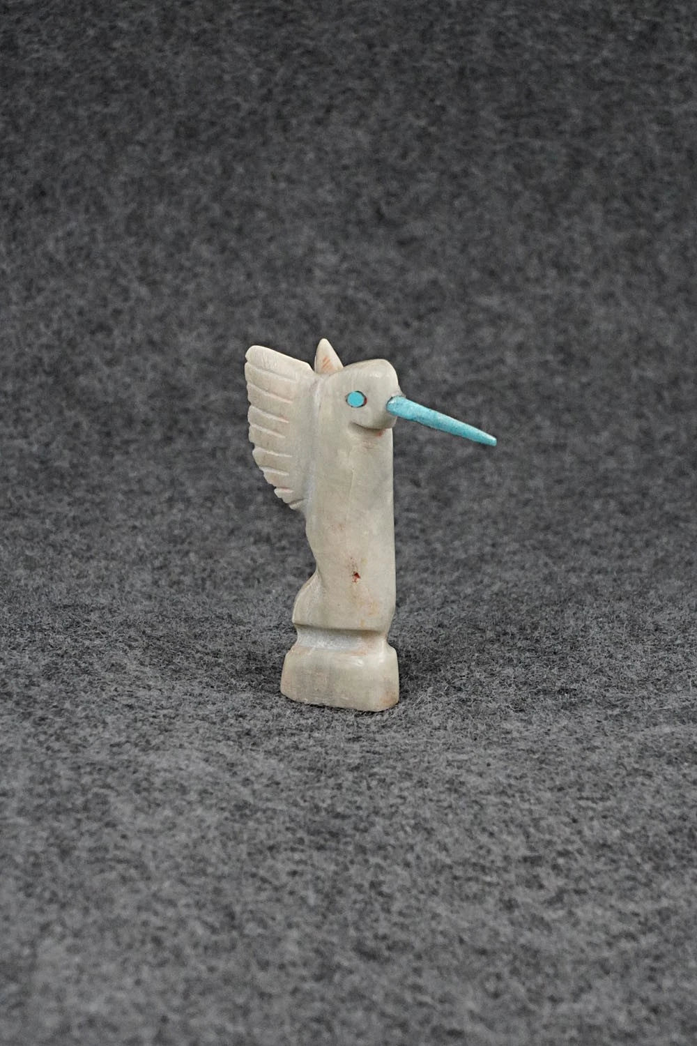 Hummingbird Zuni Fetish Carving - Justin Red Elk