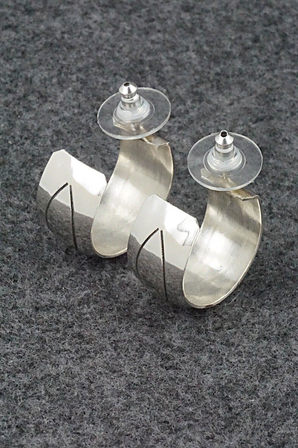 Sterling Silver Hoop Earrings - Nora Ashley