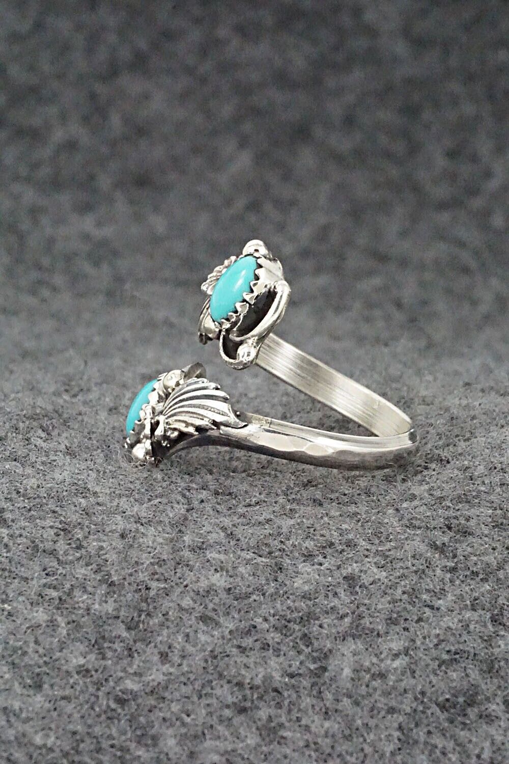 Turquoise & Sterling Silver Ring - Etta Belin - Size 8.75