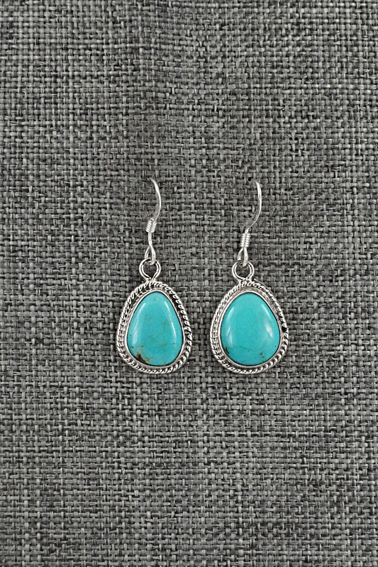 Turquoise & Sterling Silver Earrings - Sharon McCarthy