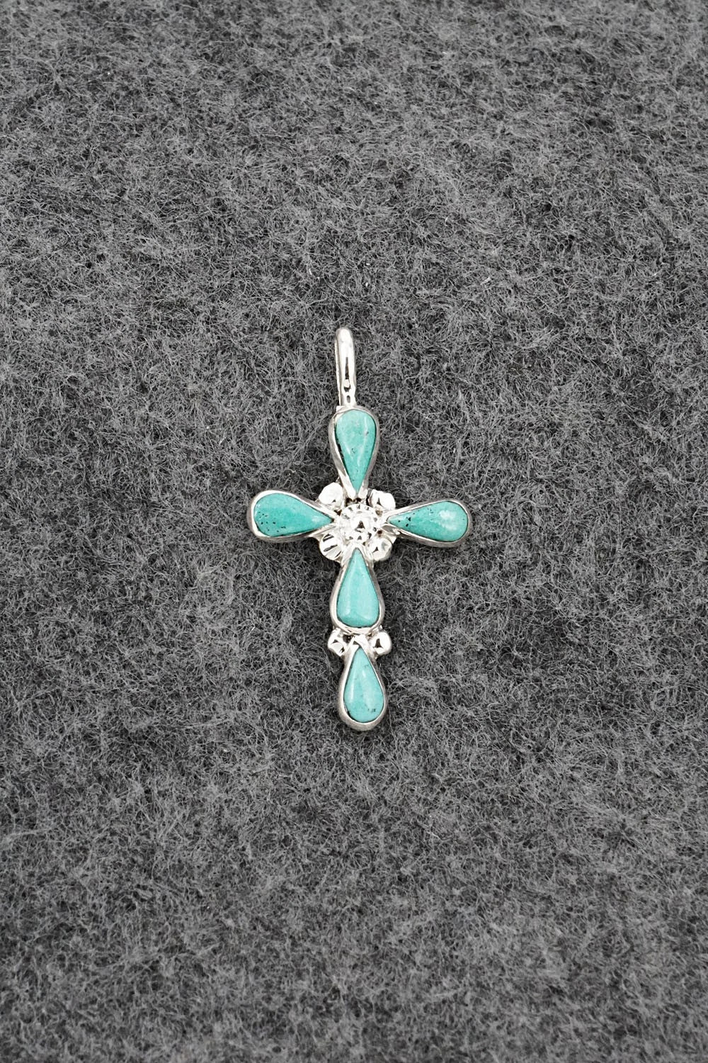 Turquoise & Sterling Silver Pendant - Bryce Vacit