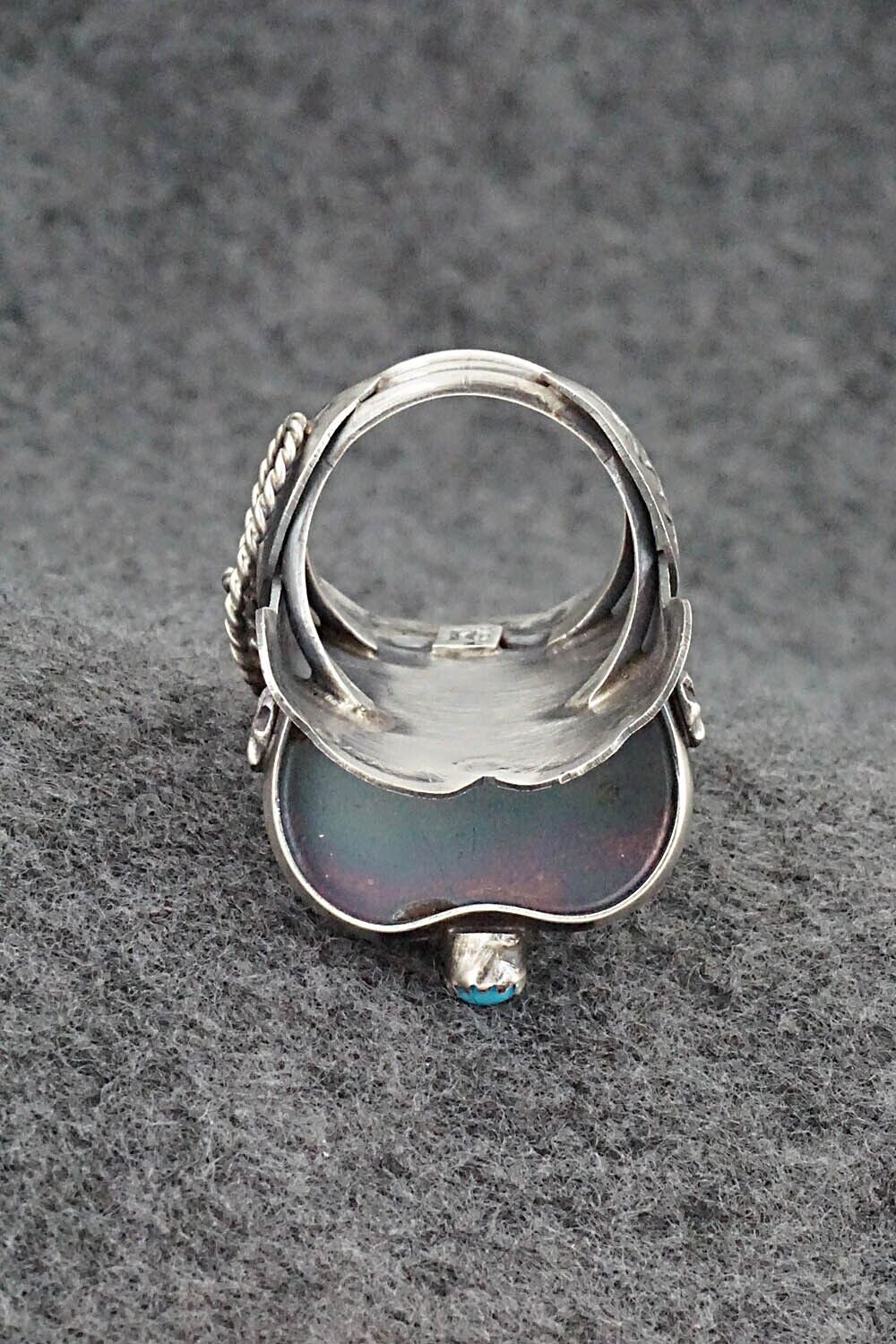 Turquoise & Sterling Silver Ring - Tim Yazzie - Size 8