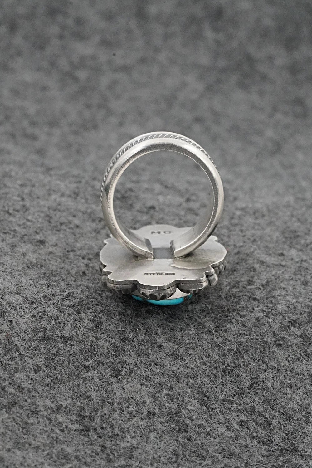 Turquoise & Sterling Silver Ring - Michael Calladitto - Size 7